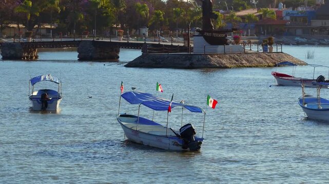 Boat on The Harbour - Chapala