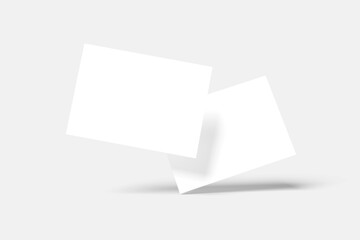 Blank postcard for mockup - 3D Illustration