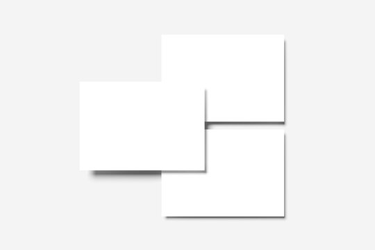 Blank postcard for mockup - 3D Illustration