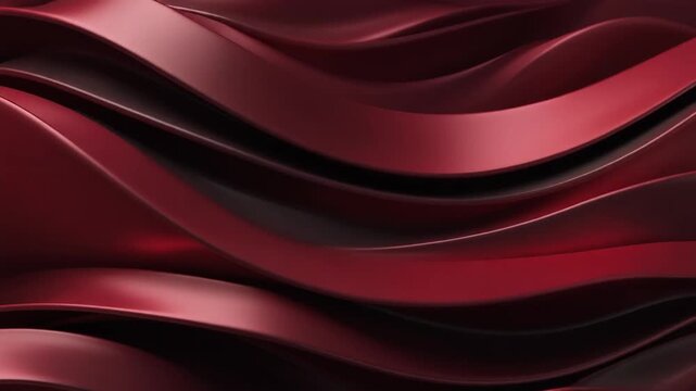 Elegant Dark Red Abstract Waves Generative AI