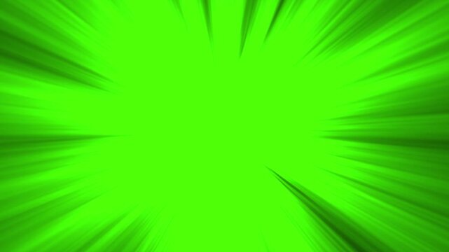 Anime speed lines on green screen back