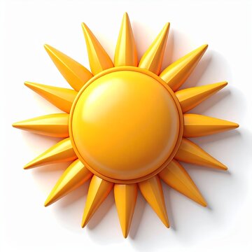 3D sun icon, high quality 3D meteorologic  icon weather 