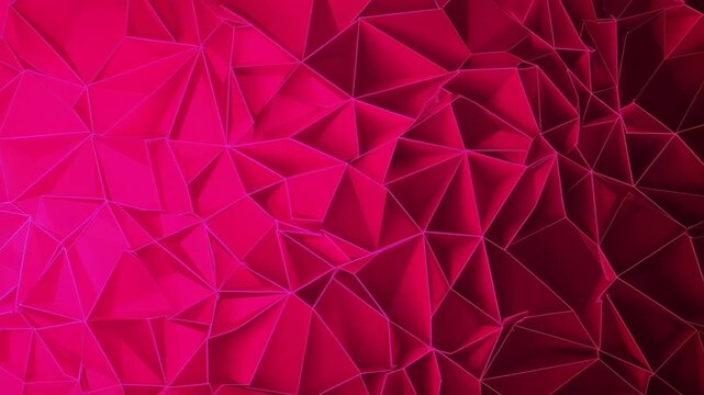 Abstract Polygon Art: A captivating display of abstract geometric art, featuring a vibrant composition of polygon shapes in shades of pink, creating a visually dynamic and modern aesthetic.