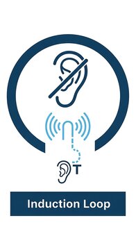 Induction Loop Hearing Accessibility Symbol.
