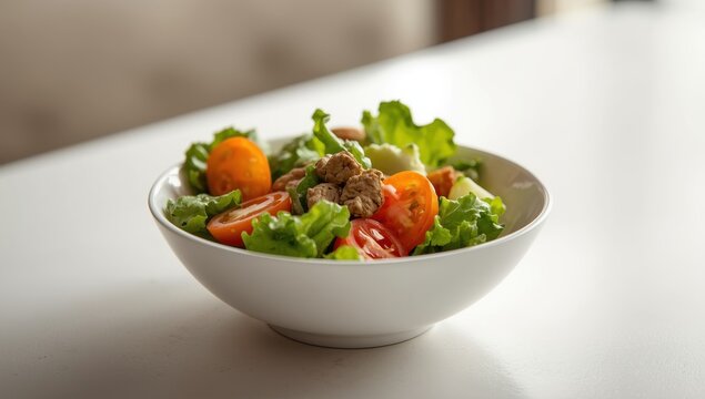 Petite side salad as an appetizer