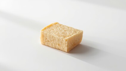 Tofu set against a white backdrop