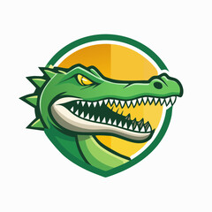 Obraz premium Crocodile Head Esports Mascot Logo Illustration