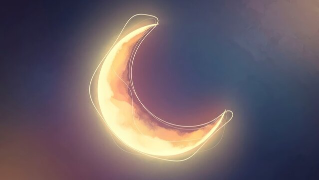 Glowing crescent