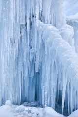 Beautiful ice art in the Austrian Alps.
