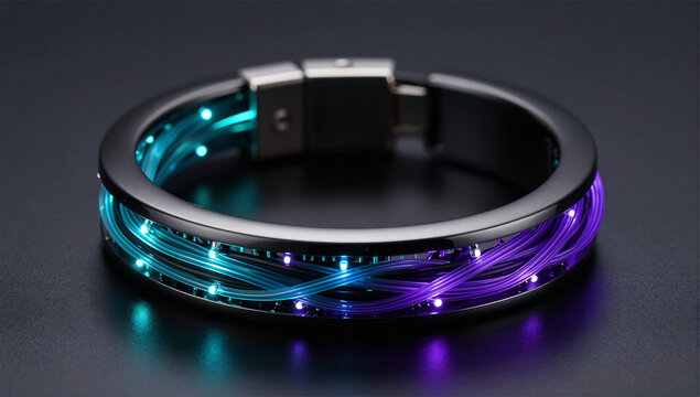Cyber-Luxury Fiber Optic Power Bracelet