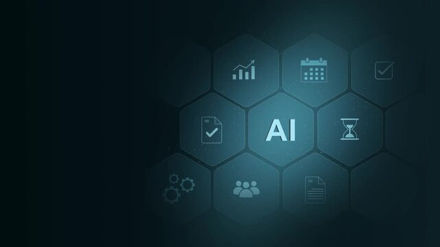 AI powers integration in smart ecosystems by automating tasks, securing networks, processing real-time data, and enabling seamless smart home digital 3d interface on cyan color background