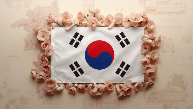 A symbol of Korean identity, featuring the national flag 'Taegukgi', national flower 'Rose of Sharon', and more