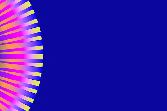 Fond abstrait radial color&eacute; sur fond bleu &ndash; design moderne et dynamique