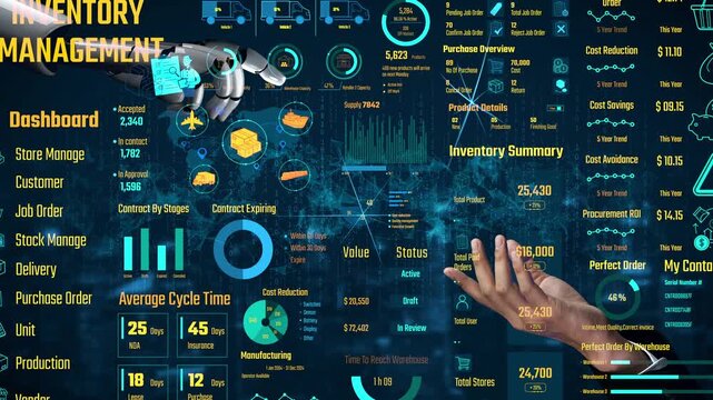AI manages inventory dashboards through virtual assistant analytics, smart tracking systems, and artificial intelligence for warehouse and procurement efficiency. Thunk