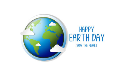 Happy Earth Day. Environmental protection.Vector illustration for banner, social media post, celebration card