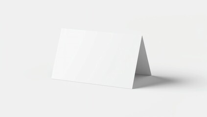 Stand for booklets with white sheets of paper. Mockup. 3D rendering