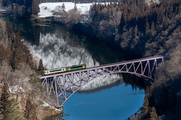 冬の只見線第一橋梁