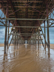 Close up from the North Pier at Blackpool, UK.