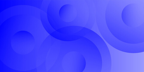 Abstract Blue Geometric Background with Overlapping Concentric Circles and Gradient Effects. vector illustration