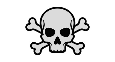 Skull and Crossbones Symbol Warning Danger.