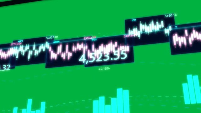 On load holo HUD tilting, waveform pulsing, ticks updating to highlight 4,523