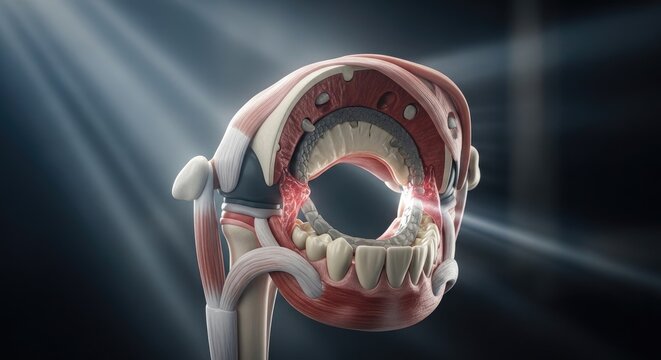 Anatomical Model of the Human Mouth.