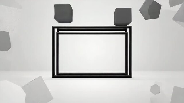 Cinematic Graphic Elements Moving Gracefully to Final Placement