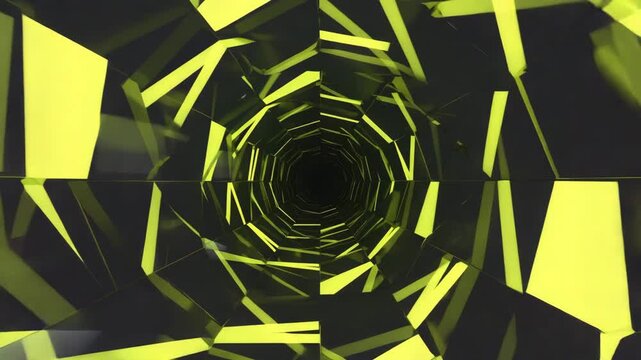 Realistic Perspective Tunnel Glide with Controlled Motion 4K