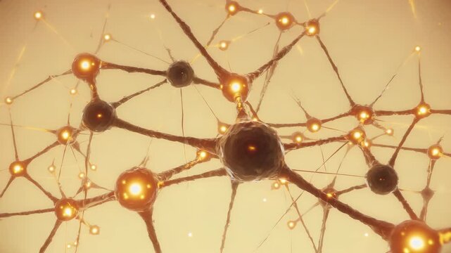 Cinematic Network Node Animation with Gentle Pulse Timing