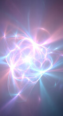 Fototapeta premium Vibrant Abstract Light Streams with Sparkling Flares and Glowing Energy