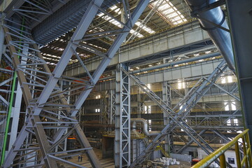 Large scale steel mill rolling workshop