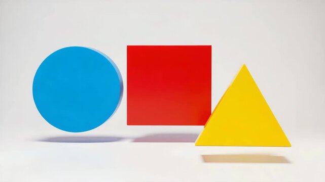 Cinematic Abstract Geometry Moving Calmly with Fluid Flow