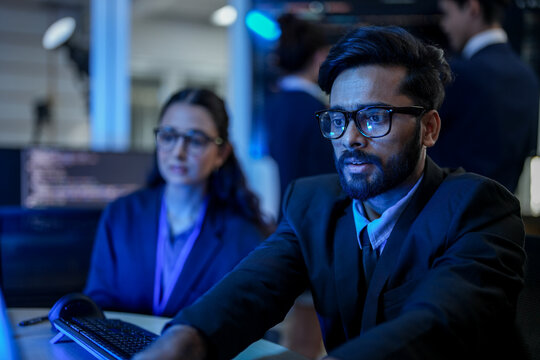 Fintech quantitative analyst evaluating high-frequency algorithmic trading latency. Financial data scientist optimizing blockchain ledger transaction protocols via digital interface.