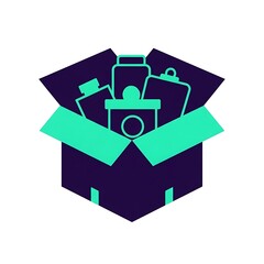 Unboxing modern gadgets from a sleek delivery box