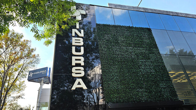 Mexico City, Mexico - Jan 14, 2026: Grupo Financiero Inbursa, a leading Mexican financial institution, offers multiple banking services, insurance, investment funds, AFORE and leasing