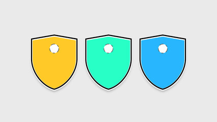 3 steps, features, services infographic