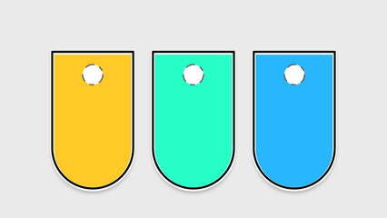 3 steps, features, services infographic