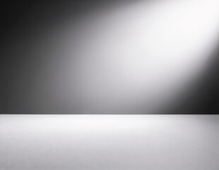 a white table with soft overhead light casting gentle shadows across its smooth surface