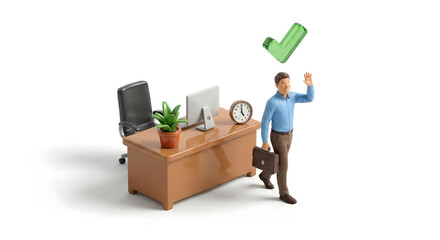 定時退社の推奨