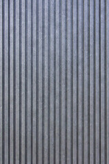 Front View Vertical Metal Facade Pattern with Gray Stripes