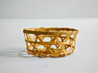 wicker basket on the table