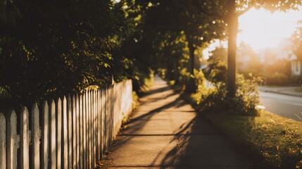 Fence is on the side of a road