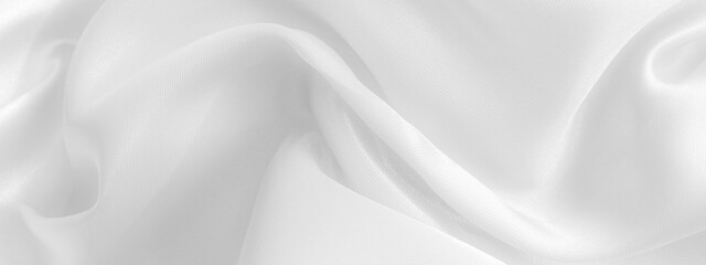 Fototapeta premium White fabric background. Cloth texture