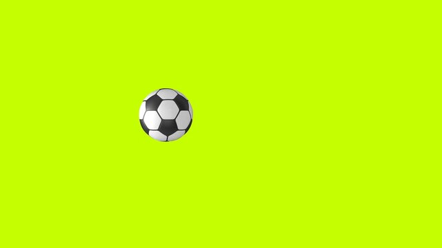 Football animation green screen 4K (2)