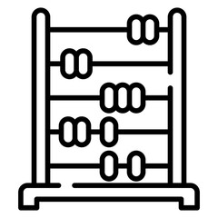 Abacus Line Icon