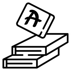 Books Line Icon