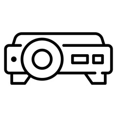 Projector Line Icon
