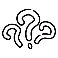 Question Line Icon
