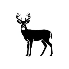 Obraz premium deer silhouette vector