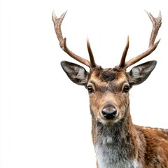 Close-up of a regal deer with antlers.